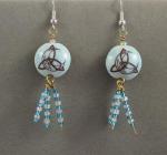 Fringed Bead Earrings - Assorted Pagan Designs