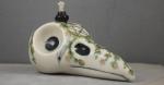 Hand Painted Raven Skull Oil Lamp